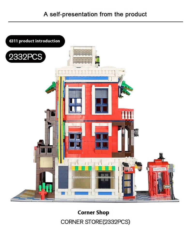 Wange 6311 Corner Store Shop Bricks Toys