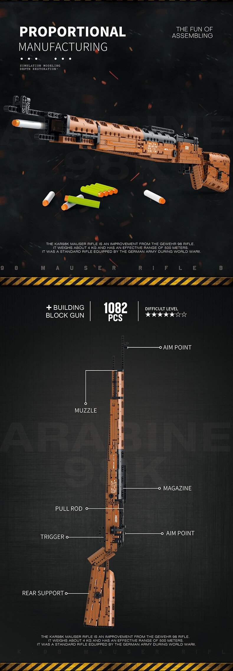 Reobrix 77003 Kar98 building block gun