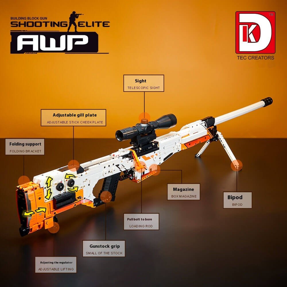DK 2003 AWP Sniper Rifle building block sets