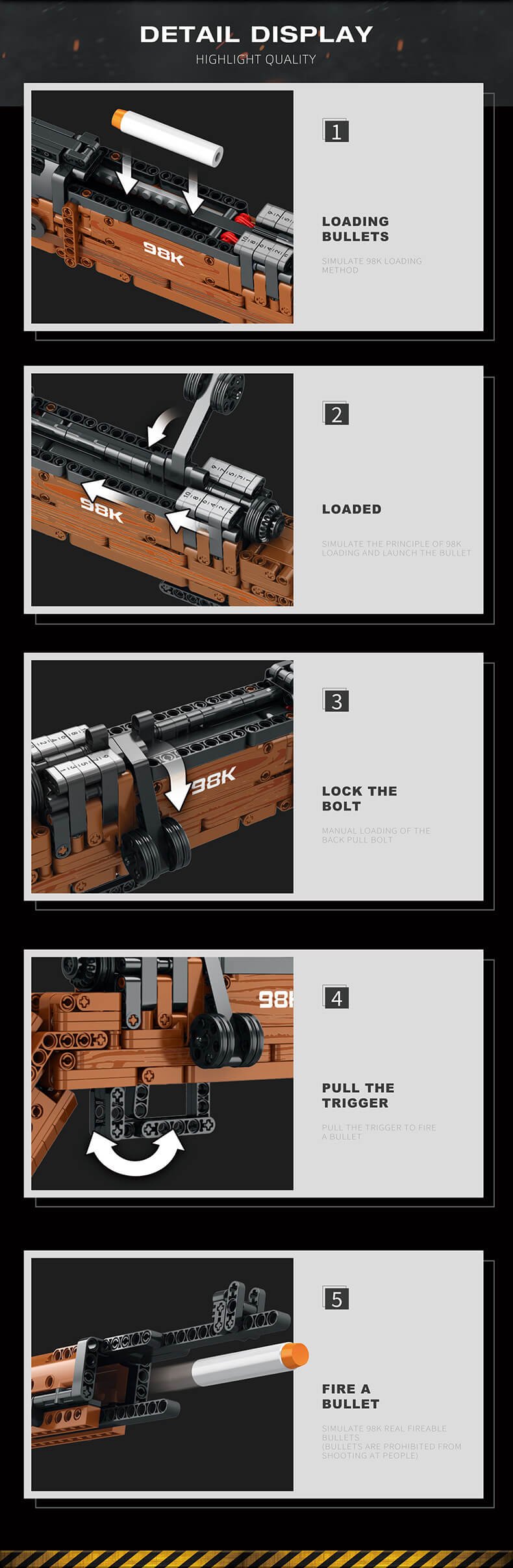 Reobrix 77003 Kar98 building block gun