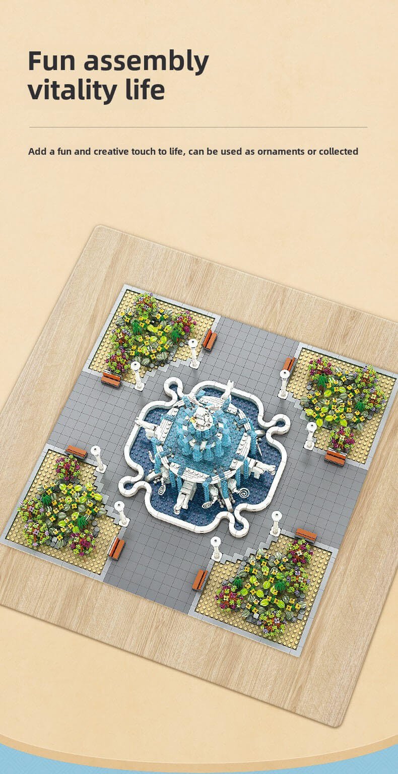 Modular City Building Block Set with Lights