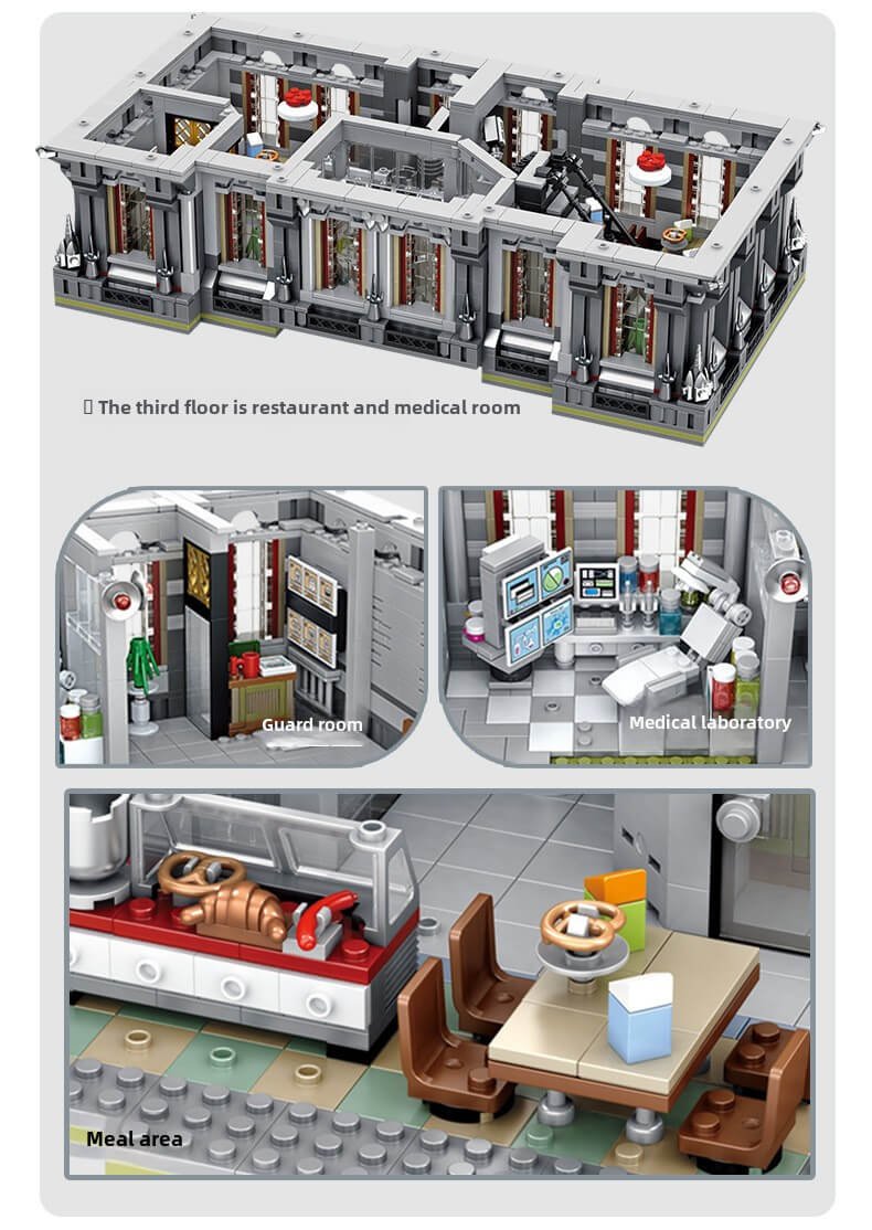 building block toy set with lights