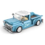 Power block retro pickup truck building block set 297-pcs|ToysArk