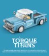 Power block retro pickup truck building block set 297-pcs|ToysArk