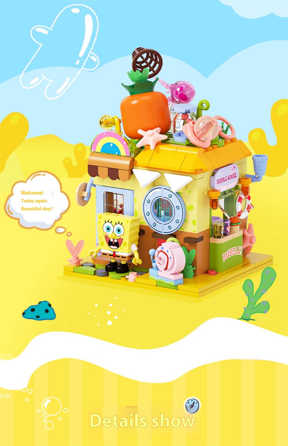AREA-X SpongeBob SquarePants funny shop AB0056 AB0057 AB0058 AB0059