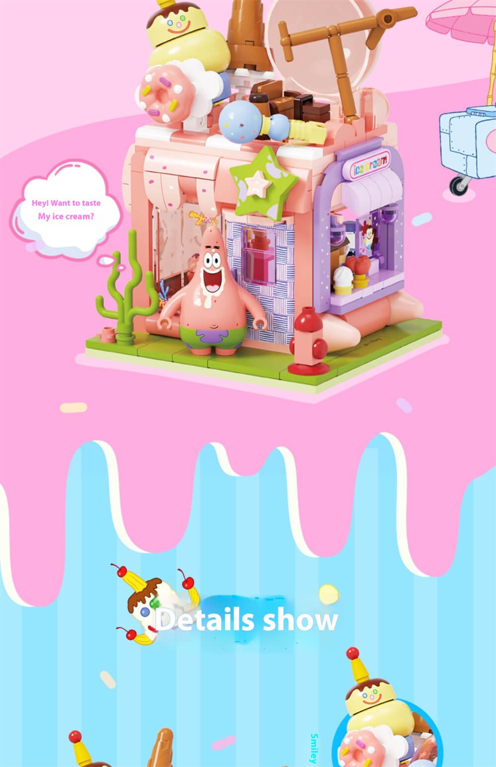 AREA-X SpongeBob SquarePants funny shop AB0056 AB0057 AB0058 AB0059