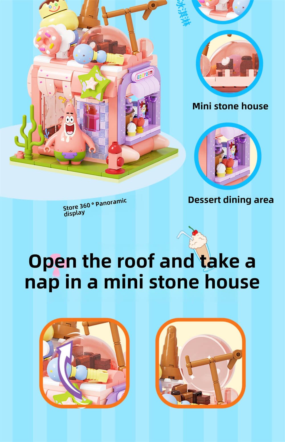AREA-X SpongeBob SquarePants funny shop AB0056 AB0057 AB0058 AB0059