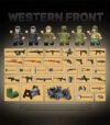 QUANGUAN 100280 Western Front, WWII building block toy set