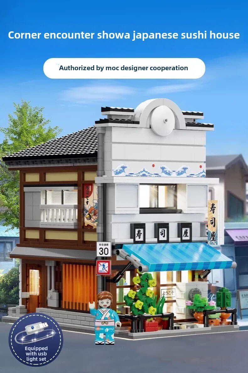 CaDA C66018 Japanese Sushi Restaurant with lighting