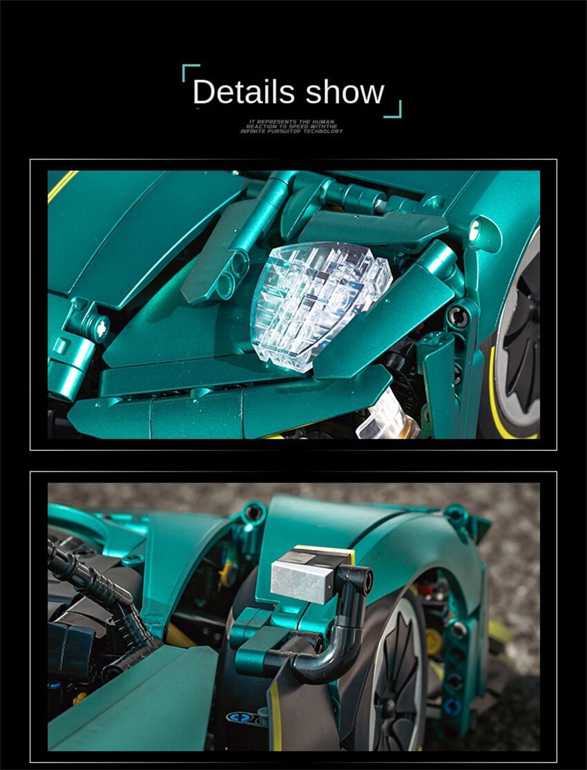 EIKEE Y18006 Aston Martin Valkyrif AMR Pro -3868 pcs building block set