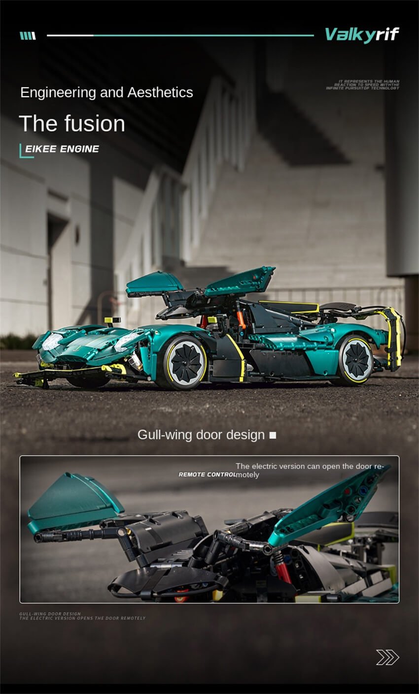 EIKEE Y18006 Aston Martin Valkyrif AMR Pro -3868 pcs building block set