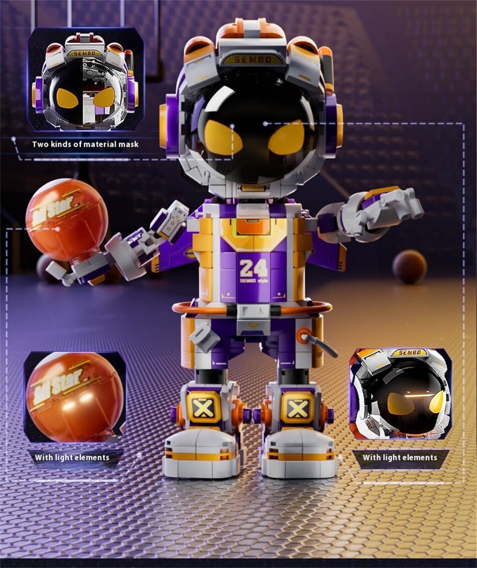 Sembo 203402 No. 24 Kobe Black Mamba Starry Sky Dunk