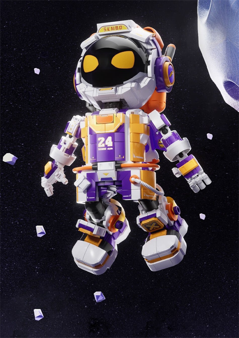 Sembo 203402 No. 24 Kobe Black Mamba Starry Sky Dunk