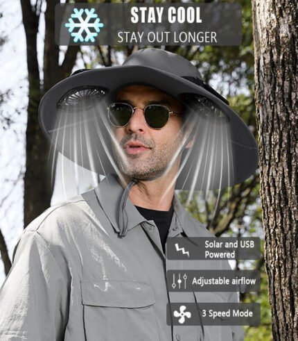 Solar-Powered Fan Cap