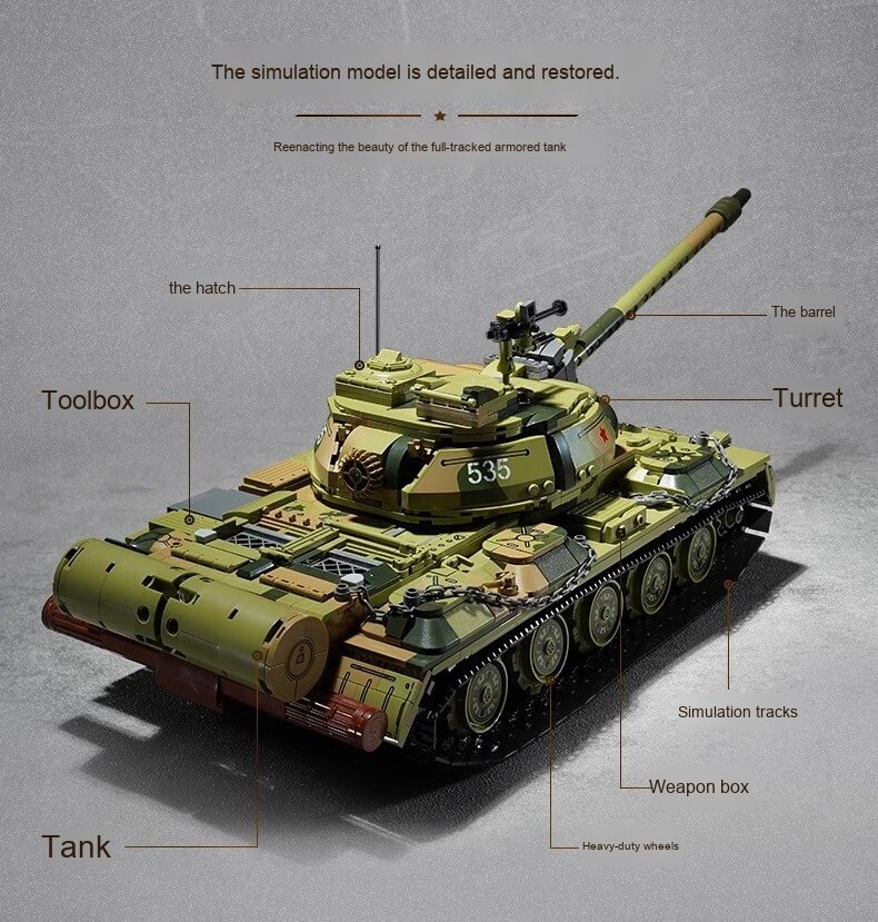 Keeppley 23023 Type 59 tank building block model
