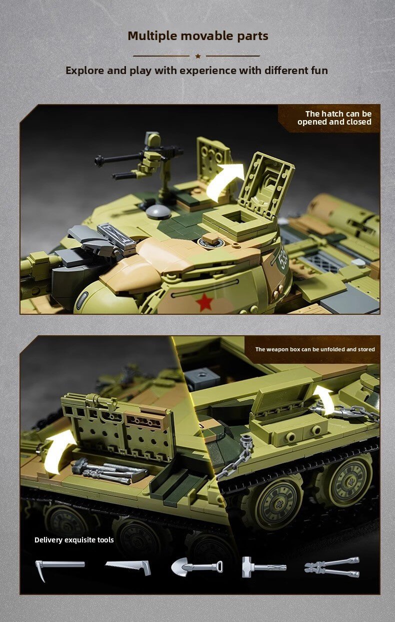 Keeppley 23023 Type 59 tank building block model