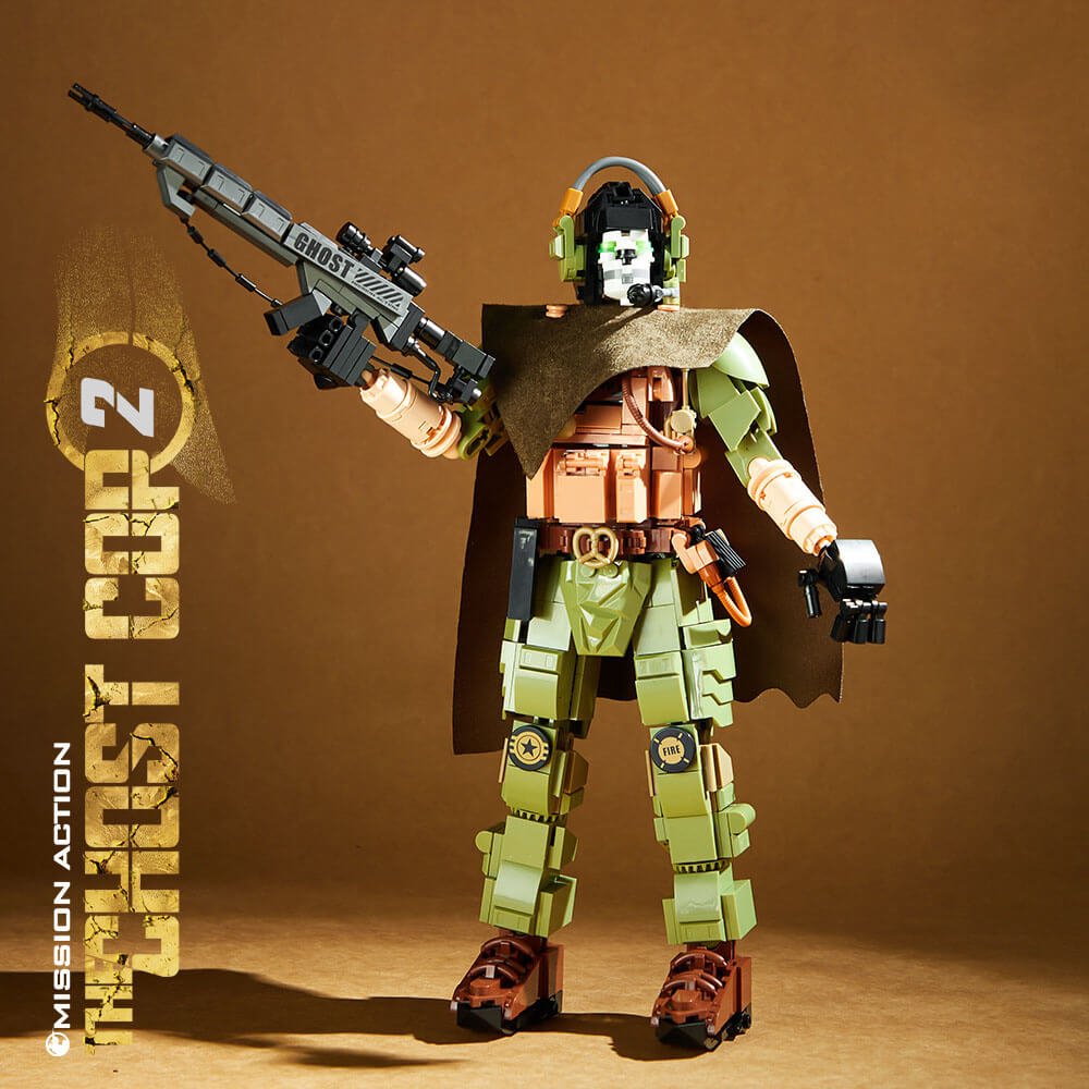 Call of Duty Ghost Police II Skull Mask Building Blocks