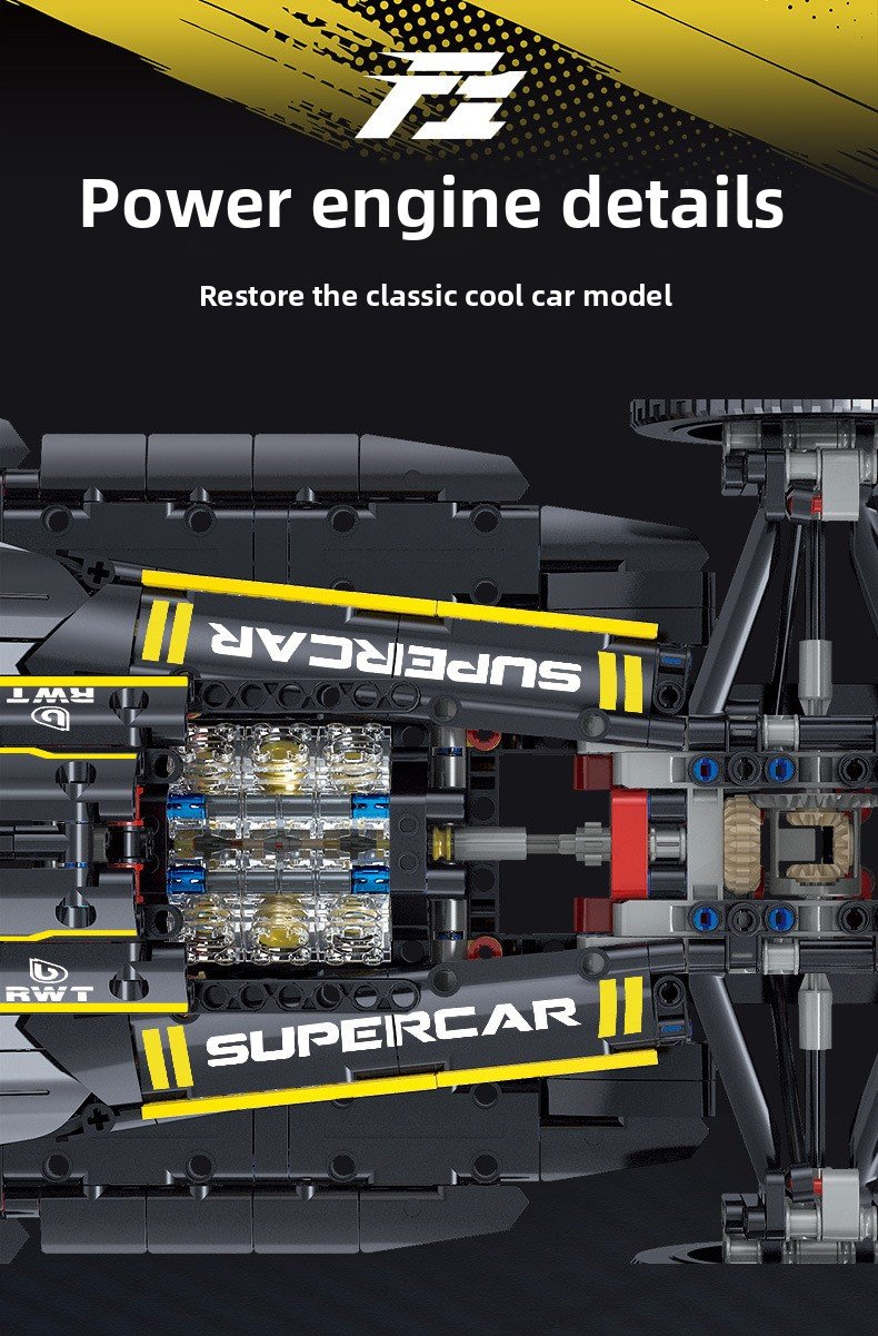 LHCX JKC7205 Renault F1 remote control building block racing car