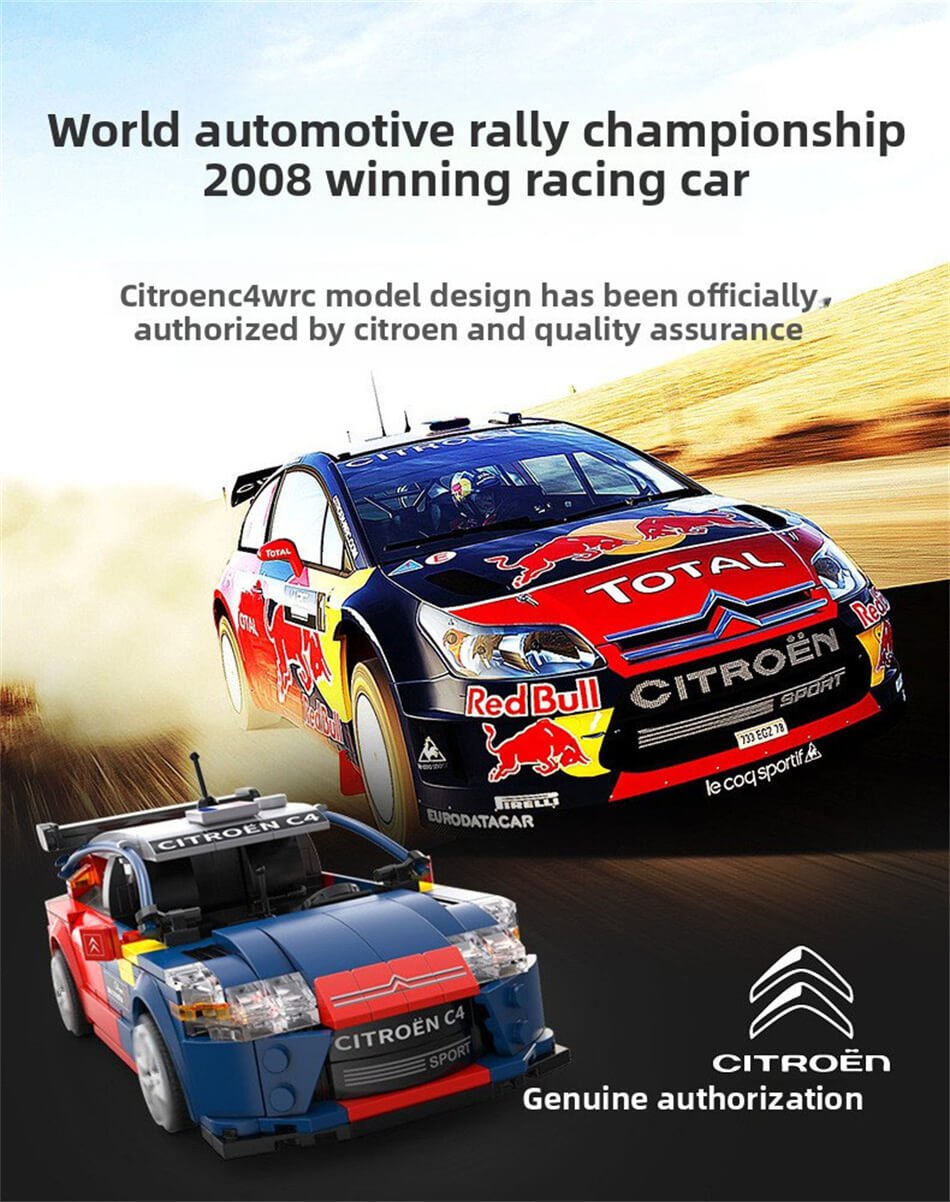 Cada C51078 Citroen C4 WRC remote control racing car building blocks toy