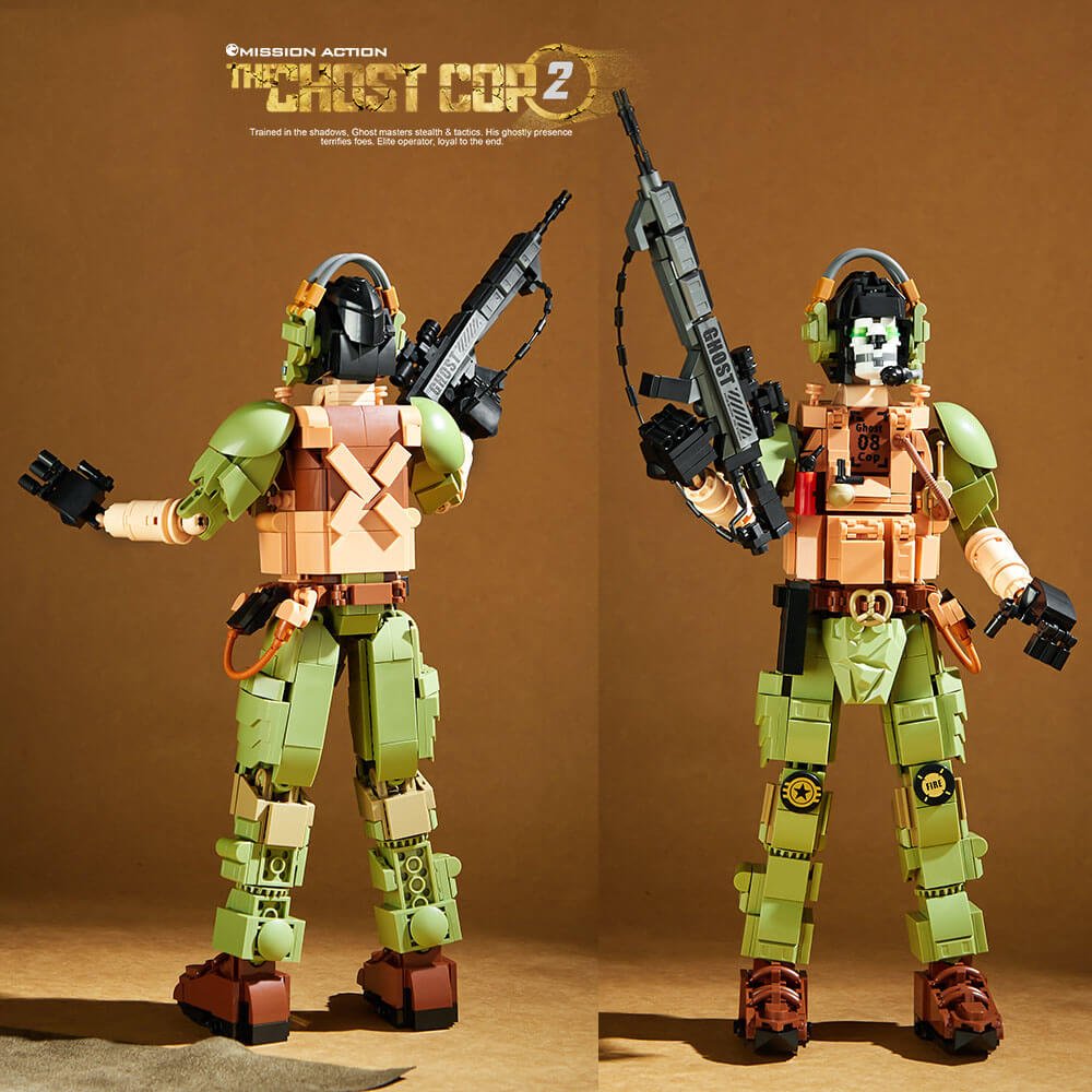 Call of Duty Ghost Police II Skull Mask Building Blocks