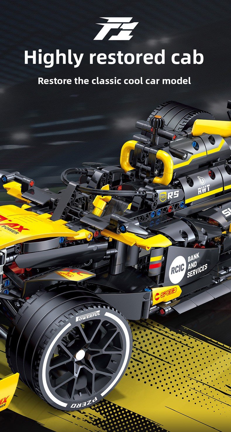 LHCX JKC7205 Renault F1 remote control building block racing car
