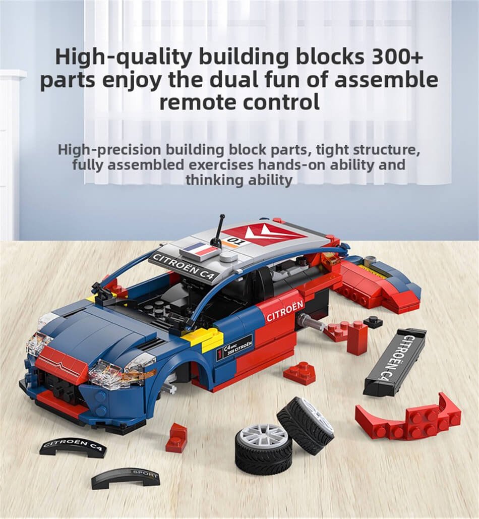 Cada C51078 Citroen C4 WRC remote control racing car building blocks toy