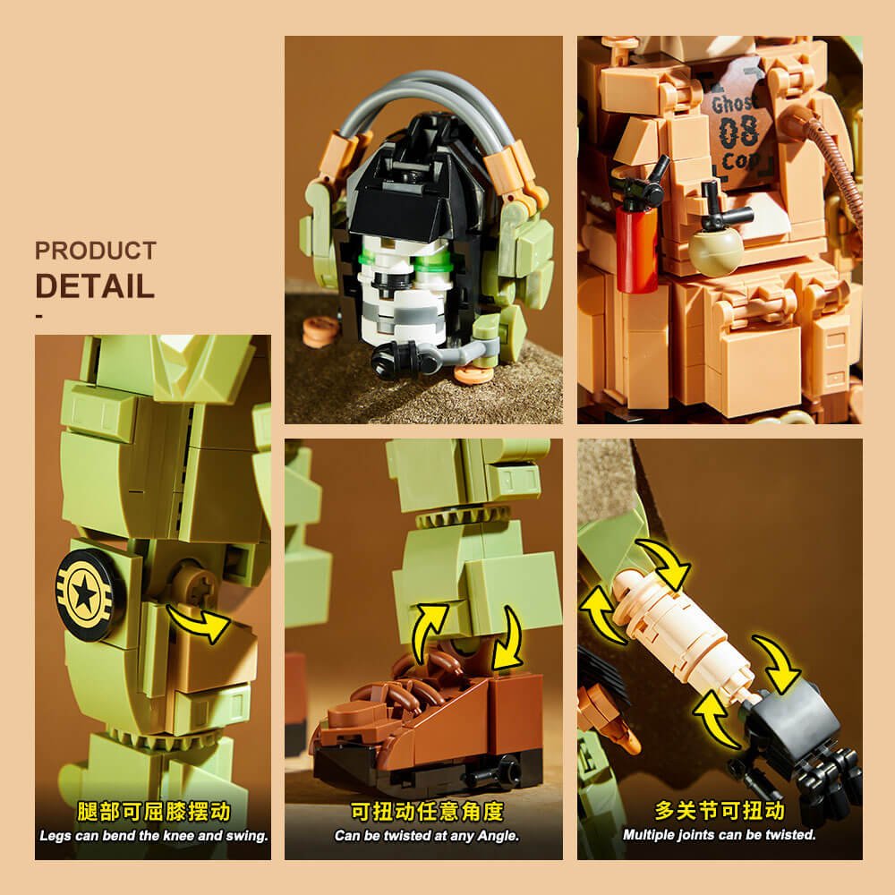 Call of Duty Ghost Police II Skull Mask Building Blocks