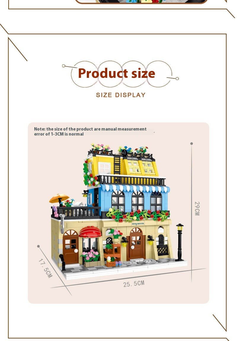 Mork Model 20115 City Hotel Building Block Model