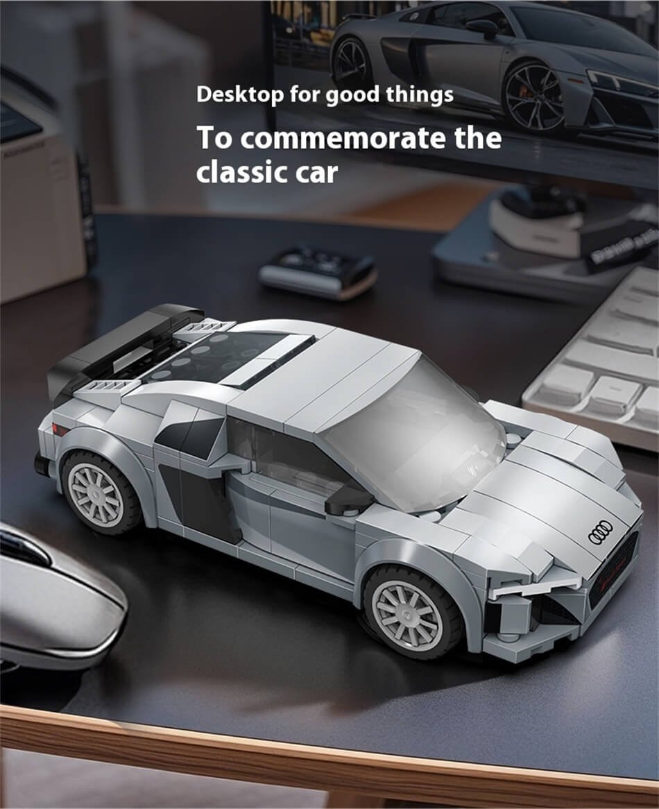CADA C55027 Audi R8 Coupe 2019 Sports Car Building Blocks Toy Sports Car