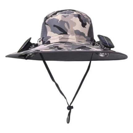 Solar fan hat