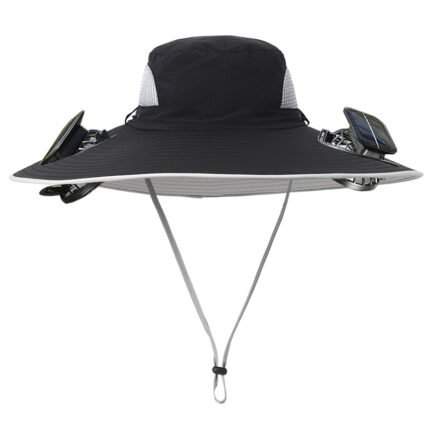 Solar fan hat