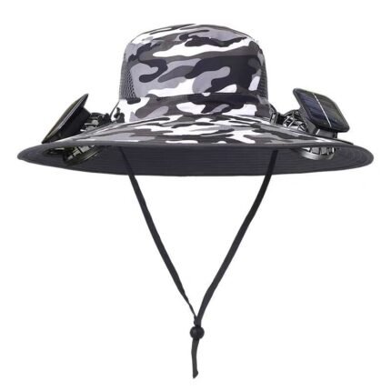 Solar fan hat