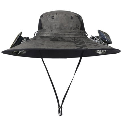 Solar fan hat