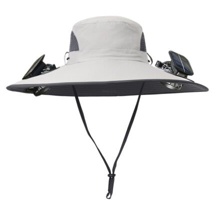 Solar fan hat