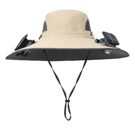 Solar fan hat