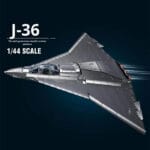 J36 Fighter Aircraft Building Block Toy - Modern Military Jet Model