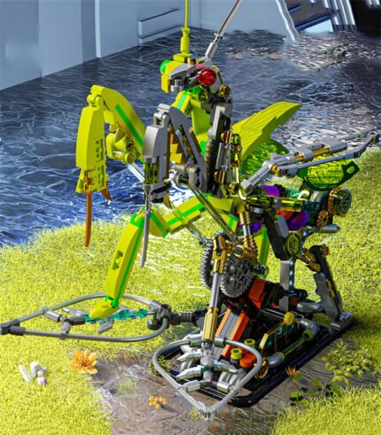 Mechanical Mantis Building Block Toy