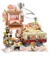 INBRIXX 880036 Kumamon Train Station Building Blocks Toy