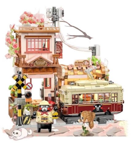 INBRIXX 880036 Kumamon Train Station Building Blocks Toy