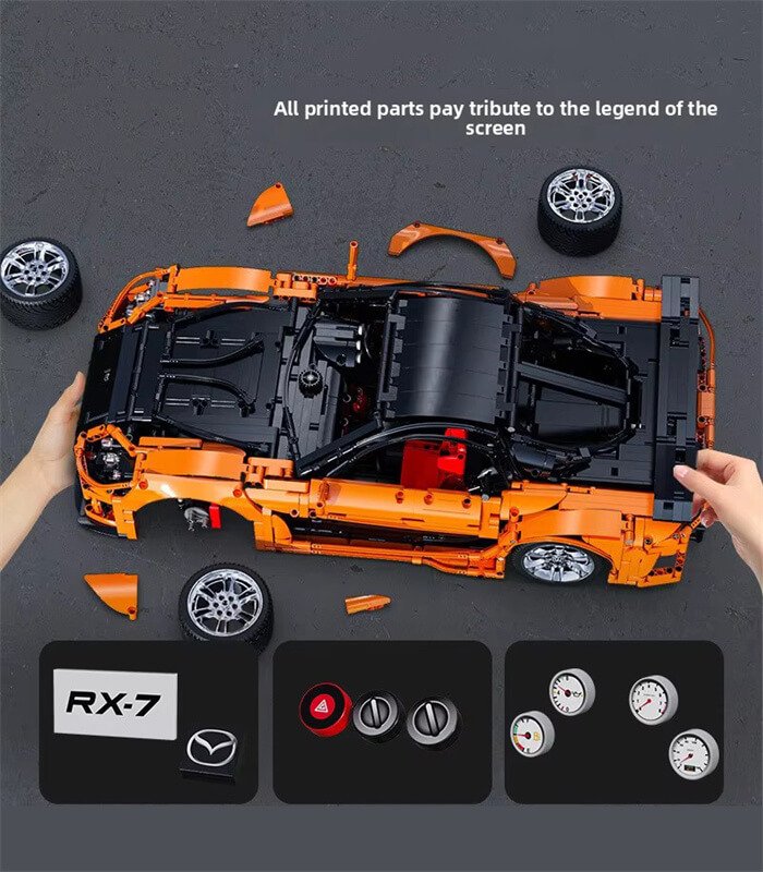 CaDA C61513 Mazda RX-7 building block set
