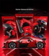Red super sports car building block model