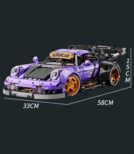 KBOX 10544 Low-riding retro Porsche 911 building block set