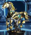 MJ13088 Mechanical horse with light and can run