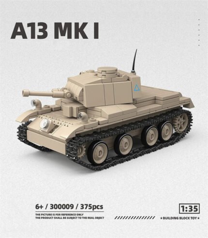 British Army A13 MK I tank building block toy