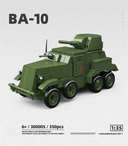 BA10 Armored Vehicle 1:35 Building Block Toy