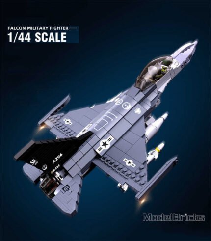 F-16C Falcon Fighter Aircraft Building Block Toy