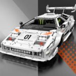 Lamborghini LP5000 remote control bricks model sports car building block toy