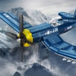 F4U Corsair fighter bricks toy | toysark