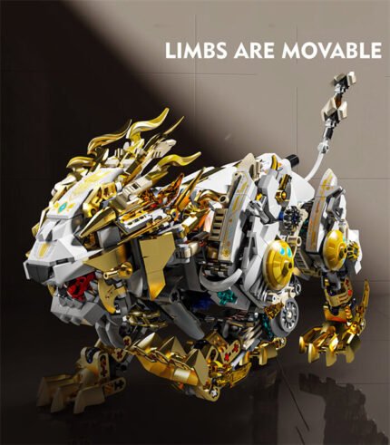 MJ13090 Mechanical lion with light can run