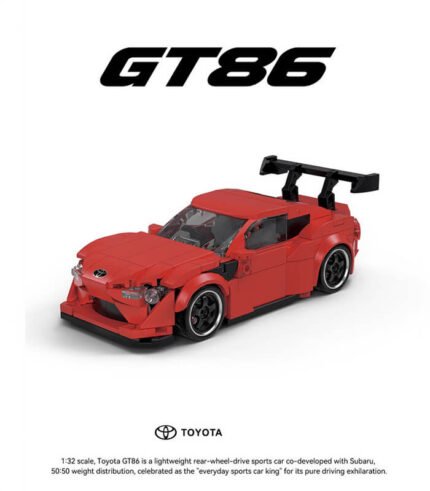 GT86 racing car building block toy